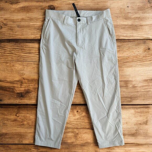 LULULEMON Men's Light Beige Ankle Tech Ankle Pants Size 36 x 27 - Picture 1 of 8